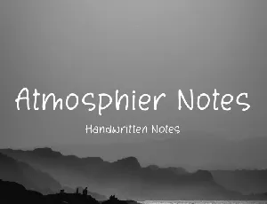 Atmosphier Notes font