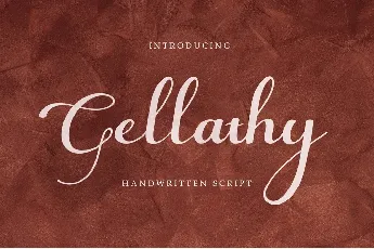 Gellathy font