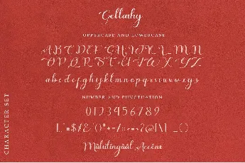 Gellathy font