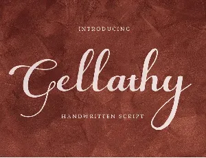 Gellathy font