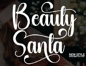 Beauty Santa Script font