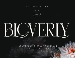 Bloverly font