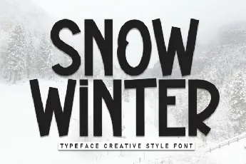 Snow Winter Display font