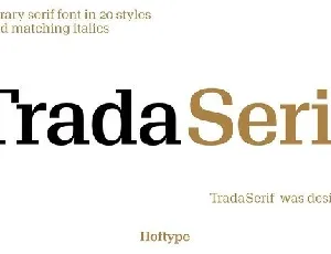 Trada Serif font
