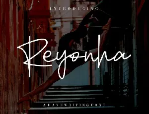 Reyonha Handwriting font