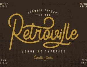 Retroville Script font