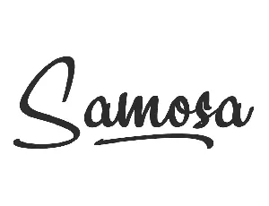 Samosa Demo font