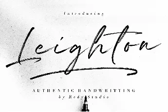 Leighton Demo font