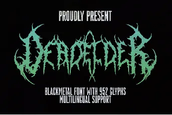 Dead Elder Metal font