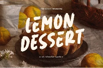 Lemon Dessert font