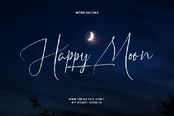 Happy Moon font