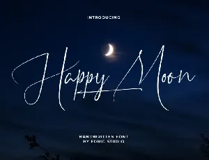 Happy Moon font