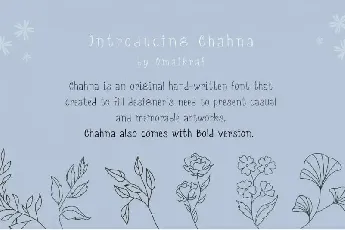 Chahna Handwritten font