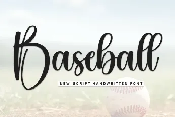 Baseball Script Typeface font