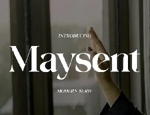 Maysent font