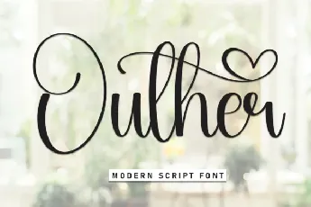 Outher Calligraphy font