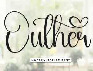 Outher Calligraphy font