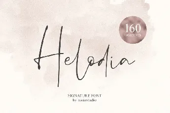 Helodia Signature font