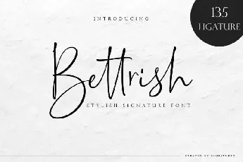 Bettrish Signature Free font