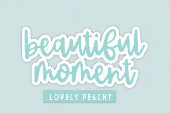 Lovely Peachy font