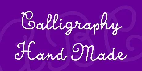 Calligraphy Hand Made font