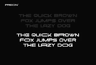 Preon DEMO font