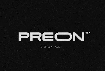 Preon DEMO font