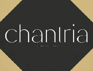 Chantria font