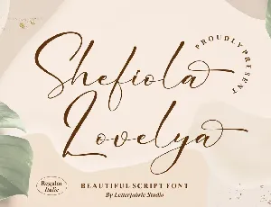 Shefiola Lovelya font