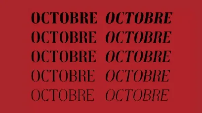 Octobre font