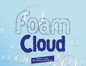 Foam Cloud font