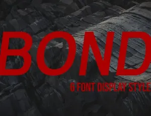 Bond Sans Serif font