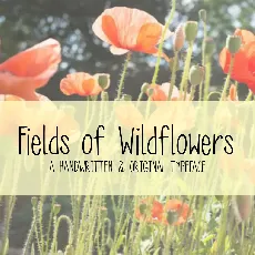 MRF Fields of Wildflowers font