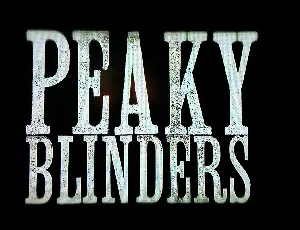 Peaky Blinders font