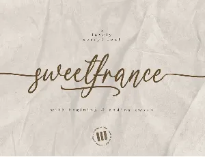 Sweetfrance Handwritten Script font