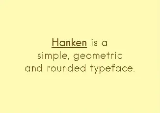 Hanken Free font