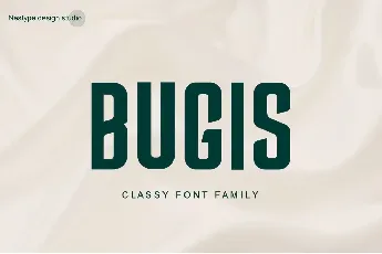 Bugis Classy Modern Font