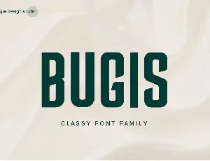 Bugis Classy Modern Font