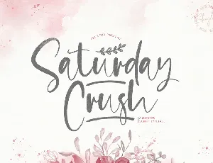 Saturday Crush font