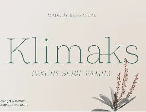 Klimaks font