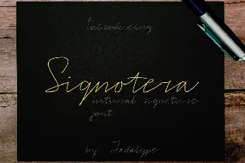 Signotera font