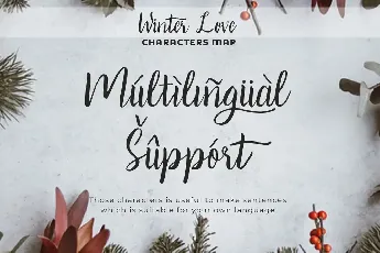 Winter Love font