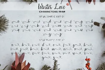 Winter Love font