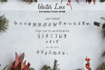 Winter Love font