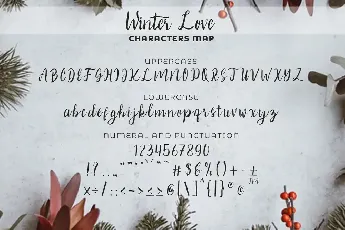 Winter Love font