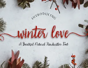 Winter Love font