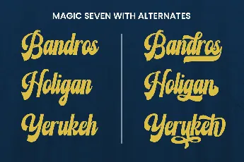 Magic Seven font