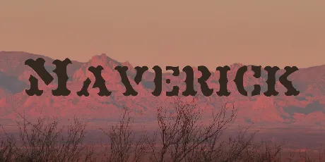 Maverick font