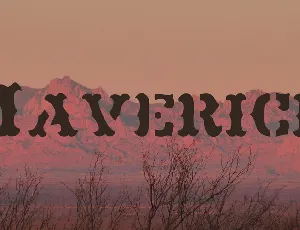 Maverick font