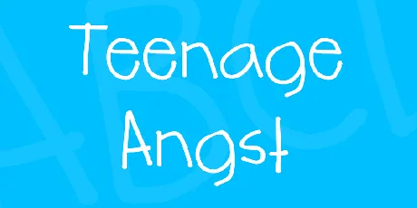 Teenage Angst font